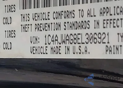 2014 Jeep Wrangler Sport z USA, uszkodzony, nr VIN 1C4AJWAG8EL306921